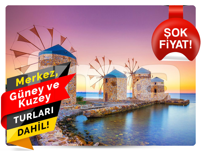 En Kuzeyinden En Güneyine BÜYÜK SAKIZ (CHIOS) ADASI Turu